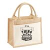 Cotton pocket jute bag Thumbnail